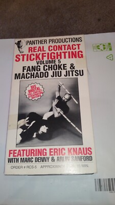 REAL CONTACT STICK FIGHTING ERIC KNAUS FANG CHOKE MACHADO JIU JITSU Vol. 5 VHS