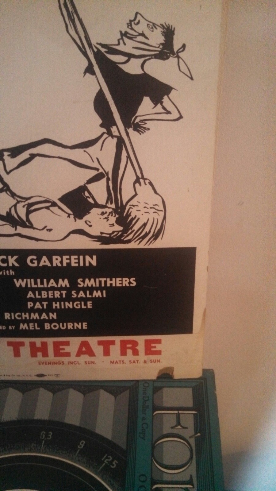 Ben Gazzara Rare Vintage Broadway Window Card 