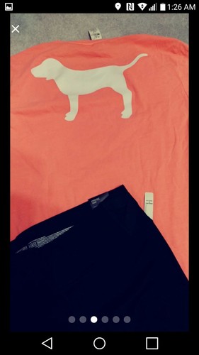Victoria's Secret Pink Campus Tee Neon Citrus knockout Leggings XL black