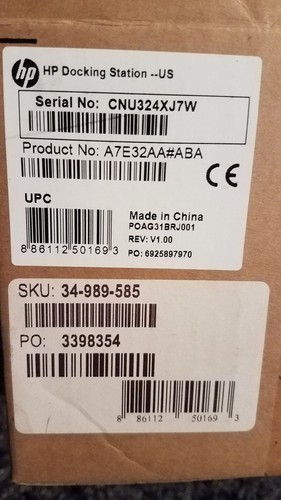 Hp Docking Station a7e32aa#aba