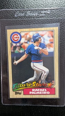 1987 TOPPS #634 RAFAEL PALMEIRO ROOKIE CARD RC CHICAGO CUBS