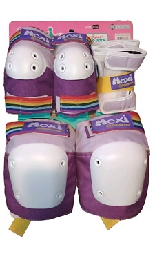 Moxi Lavender Super Six Pack-187 Killer Pads Adult Knee,Elbow,Wrist Guards L/XL