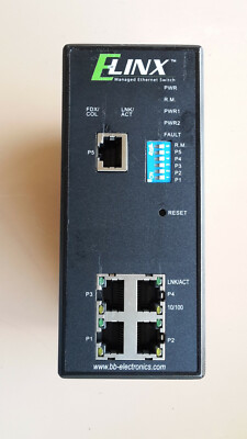 B&B Electronics Elinx EIR505 Managed Ethernet Switch 12-48Vdc 