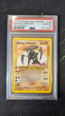 ポケモンカードゲーム 2002 POKEMON CARD SHINING KABUTOPS Shining Kabutops 2002 Neo Destiny #108/105 Holo Price Guide