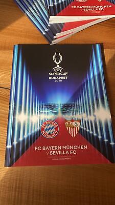 UEFA Super Cup Budapest 2020 - Programme Booklet - Bayern Munich VS Sevilla