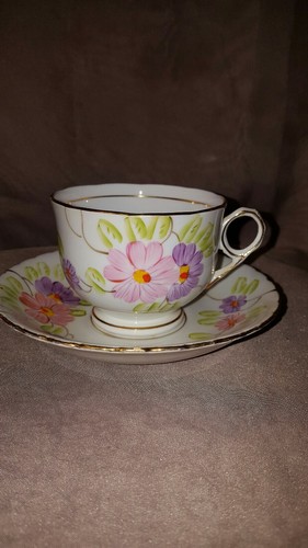 Vintage Phoenix Bone China Tea Cup and Saucer