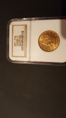 1901 10 gold coin ms61