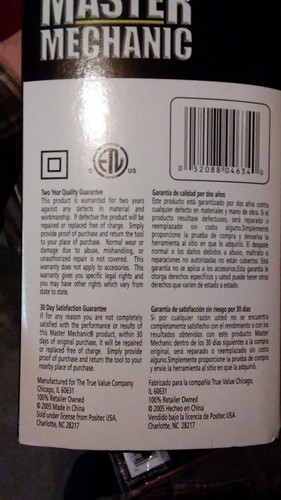 Master Mechanic Corner/Detail Sander. Hard case included.