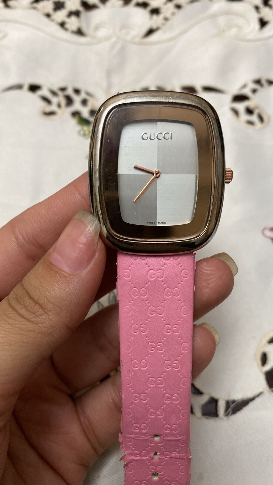 Gucci A8878 Women Quartz Watch Pink Genuine Leather Swiss Gucci A8878 Women Quartz Watch Pink Genuine Leather Swiss