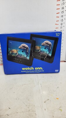 Watch onn Portable 10  Dual Screen DVD Playback Kit 100122641