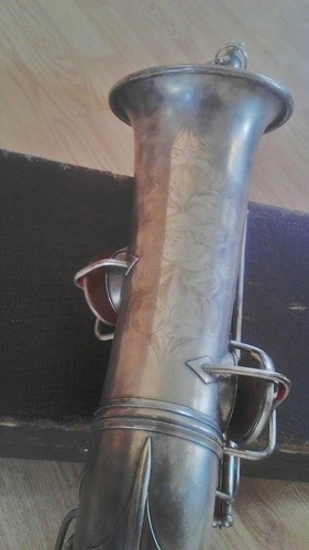 Silver cg conn saxophone manufactured in 1921