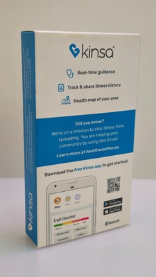New KINSA Quick Care Thermometer Smart Digital Bluetooth  KSA-120 Free App