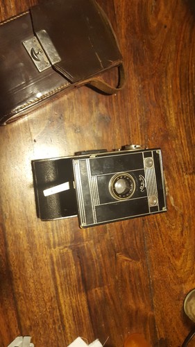 AGFA Billy-Clack Vintage Bellows Folding Film Camera BILINAR Lens GERMANY W/CASE