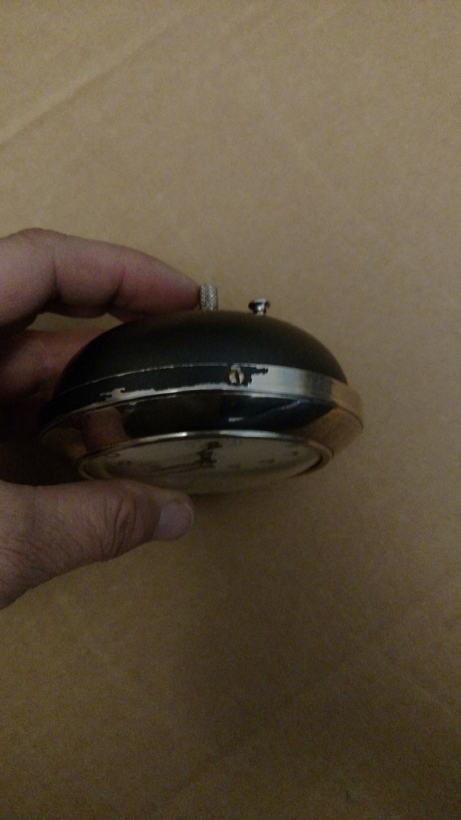 Vintage Westclox Baby Ben Alarm Clock 61V 2A? Gold Tone Steampunk Wind Up