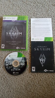 The Elder Scrolls V: Skyrim Legendary Edition Xbox 360, 2013 Disc 1 Only W Case