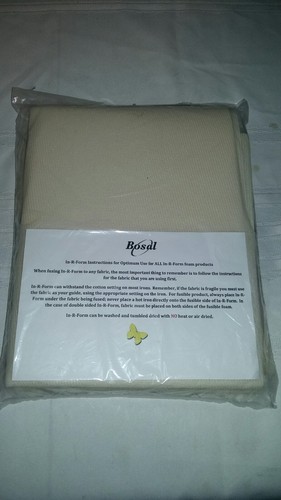 Bosal In- R- Form Plus Unique Fusible Foam Stabilizer, White, 18 x 58-inch -