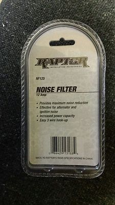 RAPTOR NF125 POWER NOISE FILTER GOLD SERIES 12 AMP