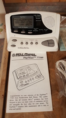 Answering Machine- Caller ID Display Northwestern Bell Phones 77500-3 New