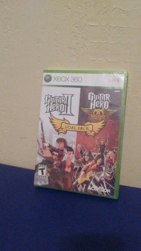 2 XBox 360 RedOctane Guitar Hero Gibson Les Paul controllers  Straps & 3 Games