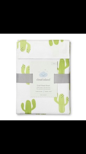 NEW Cloud Island Baby Crib Fitted Sheet - Cactus
