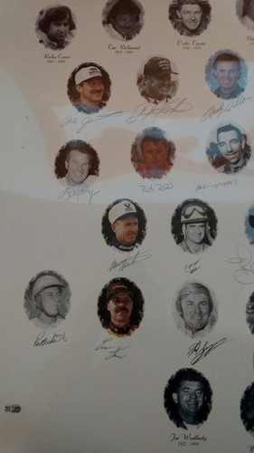 NASCAR 50th Anniversary 50 Greatest Drivers Autographed Lithograph Redemption