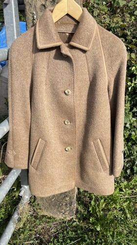 Goetz Modell Vintage Ladies Llama Wool Coat Germany Size 12