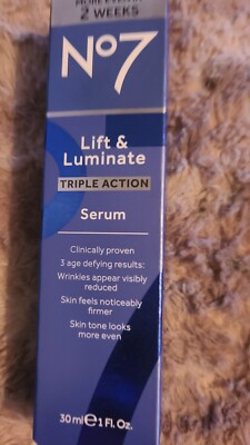 No7 Lift & Luminate Triple Action Serum - 1oz free ship &&&