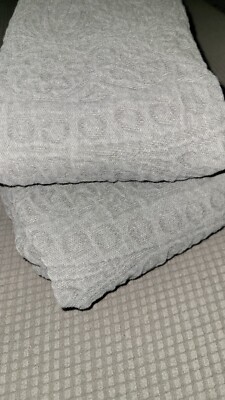 Threshold Matelasse Set Of 2 King Shams Dark Gray, NWOT