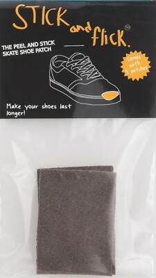 Stick and Flick Patches - Dark Gray - Suede - Skate Shoe Repair Stick & Flick 