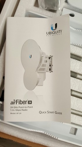 Ubiquiti AF24 airFiber AF-24 24GHz Radio 1.4+Gbps 13+km Worldwide License-Free