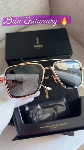 Pre-owned Dita Epiluxury Limited Edition Eplx.8 Des008-a-03 Rose Gold Black Iron Polarized In Gray