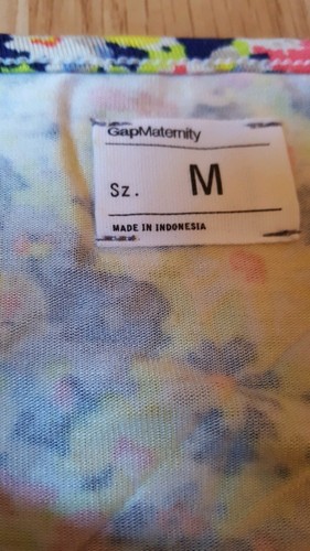 Gap Maternity Nursing Modal Stretchy Dress Floral Multicolor Medium