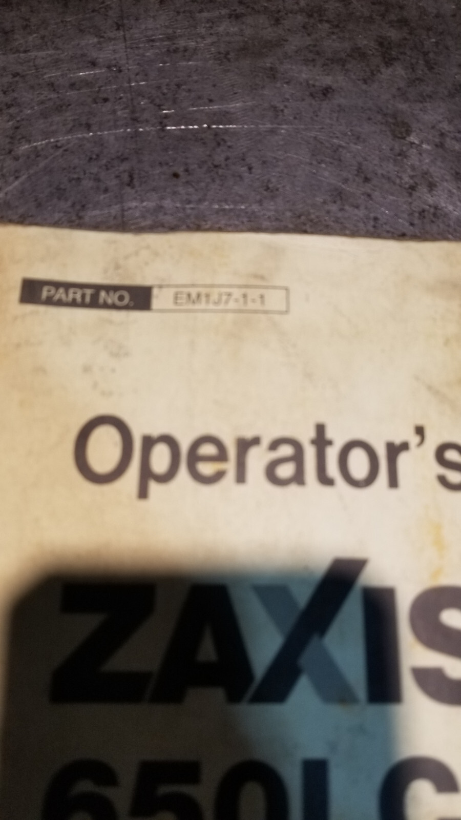 zaxis 650lc-3 670lch-3 OPERATORS MANUAL EM1J7-1-1 - Picture 6 of 6