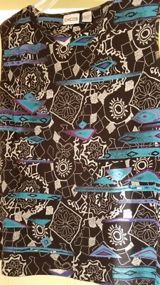 CHICOS~3 (14-16-L/XL)~Long Sleeve V-Neck EMBELLISHED 100% COTTON~TOP~*BRAND NEW!
