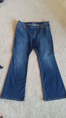 Torrid Luxe Slim Boot Cut Jeans Women's Size 20T Dark Wash Stretch Denim 41x33