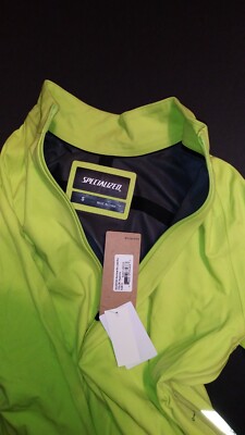 Specialized Women's Race Series Rain Jacket Hyperviz  Small has mark on front