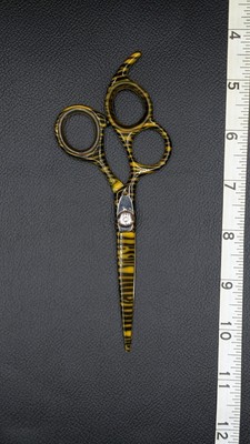 L-Hand/3Ring/Tiger Scheme/440c Stainless Steel Hair Shears Scissors Cosmetology