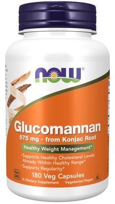 Now Foods Глюкомманан 575 мг 180 капсул