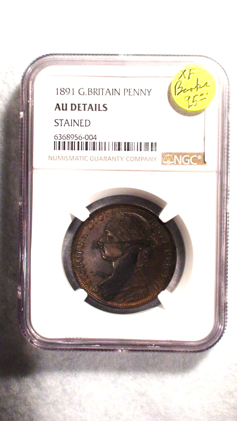 1891  Great Britain Penny NGC AU Details 1P Coin PRICED TO SELL!