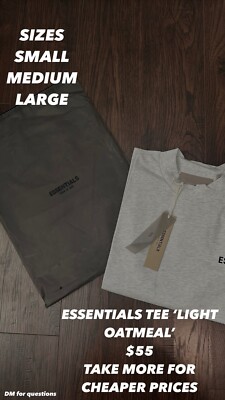 Essentials Tee  Light Oatmeal 