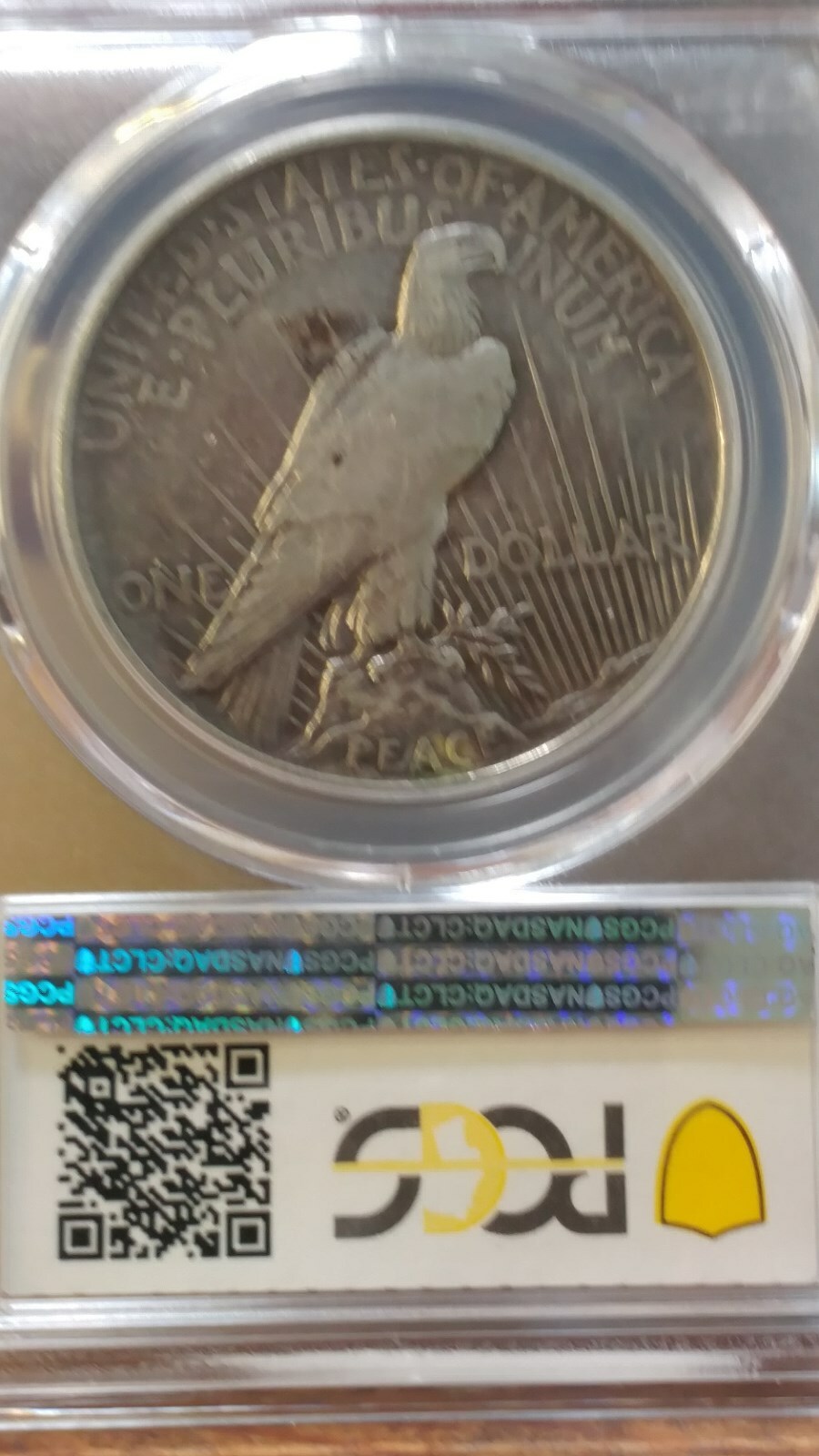 1921 Peace Silver Dollar VF20 PCGS