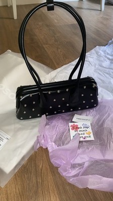 OSOI SHOULDER BROCLE MINI [STONE BLACK] | Trendy Leather Shoulder