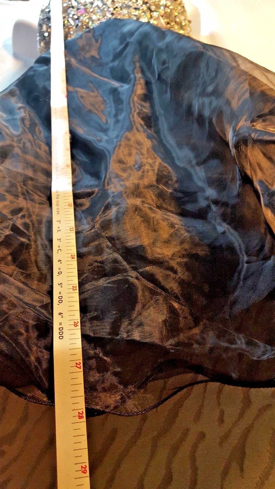 Black Studded Crystal COCKTAIL Party Wedding Prom Dress 12 GRACE KARIN Strapless