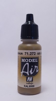 Vallejo Model Air Paint: 17ml  71272 German Green Brown