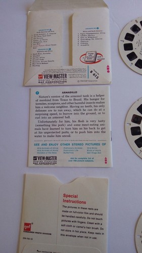 gaf view master reels 1958 world of science strange animals of the world