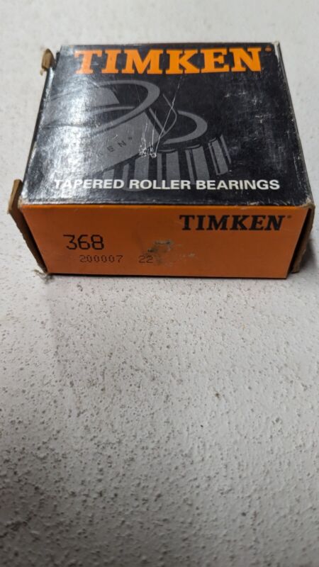 New Timken # 368 Tapered Roller Bearing