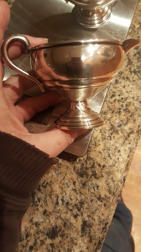 Atkins Sterling Silver Creamer And Sugar Bowl