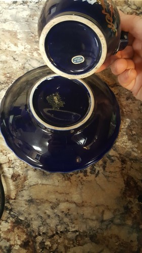 Vintage Beautiful Japanese Creamer And Saucer.