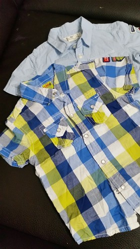 2 Hemden für Jungen Gr. 92  kinder Baby Oberteil T-shirt  Sommer Baumwolle 