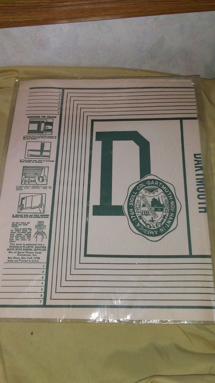 SET OF 5 VINTAGE 1972 SPCE COLLEGE BOOK COVERS YALE HARVARD BROWN